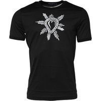 Herzgrafik T-Shirt mit kurzem Arm