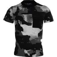 T-Shirt mit Camouflage-Print und Tasche