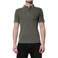 Polohemd aus Baumwolle mit gesticktem Logo