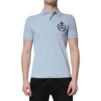 Besticktes Logo Baumwoll-Piqué-Poloshirt