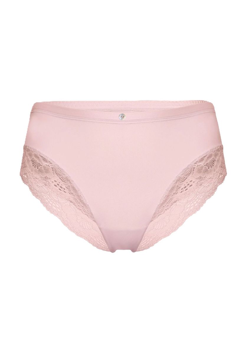 Mikrofaser-Taillenslip mit Spitzendetails