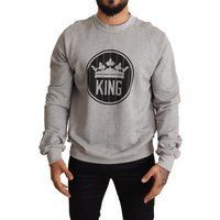 Sweatshirt mit Rundhalsausschnitt und König-Grafik