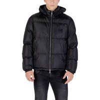 Klassische gepolsterte Pufferjacke mit Kapuze