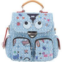 Mymo Klappentasche Klappentasche Frauen blauer Denim