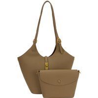 FELIPA 2-IN-1-Tragetaschen-Set 2-IN-1-Tragetaschen-Set Frauen Helles Khaki