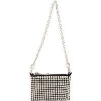 Kristallverzierte Handtasche mit Kettengriff