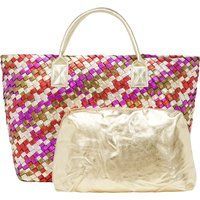 Faina 2-IN-1-Tragetaschen-Set 2-IN-1-Tragetaschen-Set Frauen Goldfuchsia