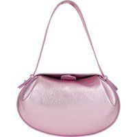 Metallic Blush Leder Schultertasche