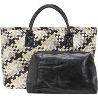 Faina 2-IN-1-Tragetaschen-Set 2-IN-1-Tragetaschen-Set Frauen Weiß Schwarz Gelb