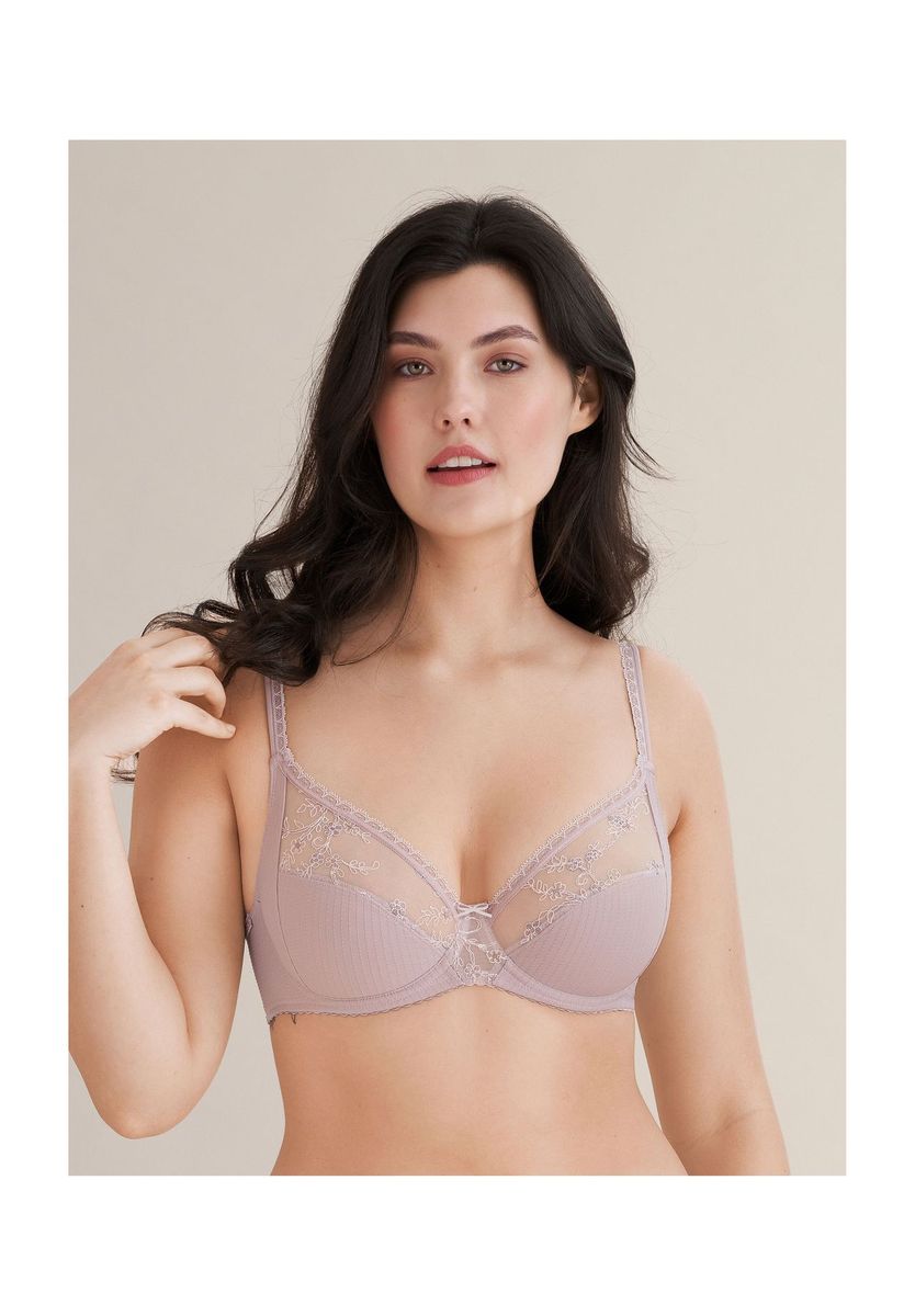 BH mit floraler Stickerei und Bügel