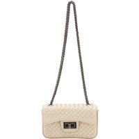 Faina Schultertaschen Damen Wollweiß