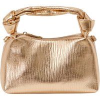 Metallic Mini-Tasche mit Knotengriff
