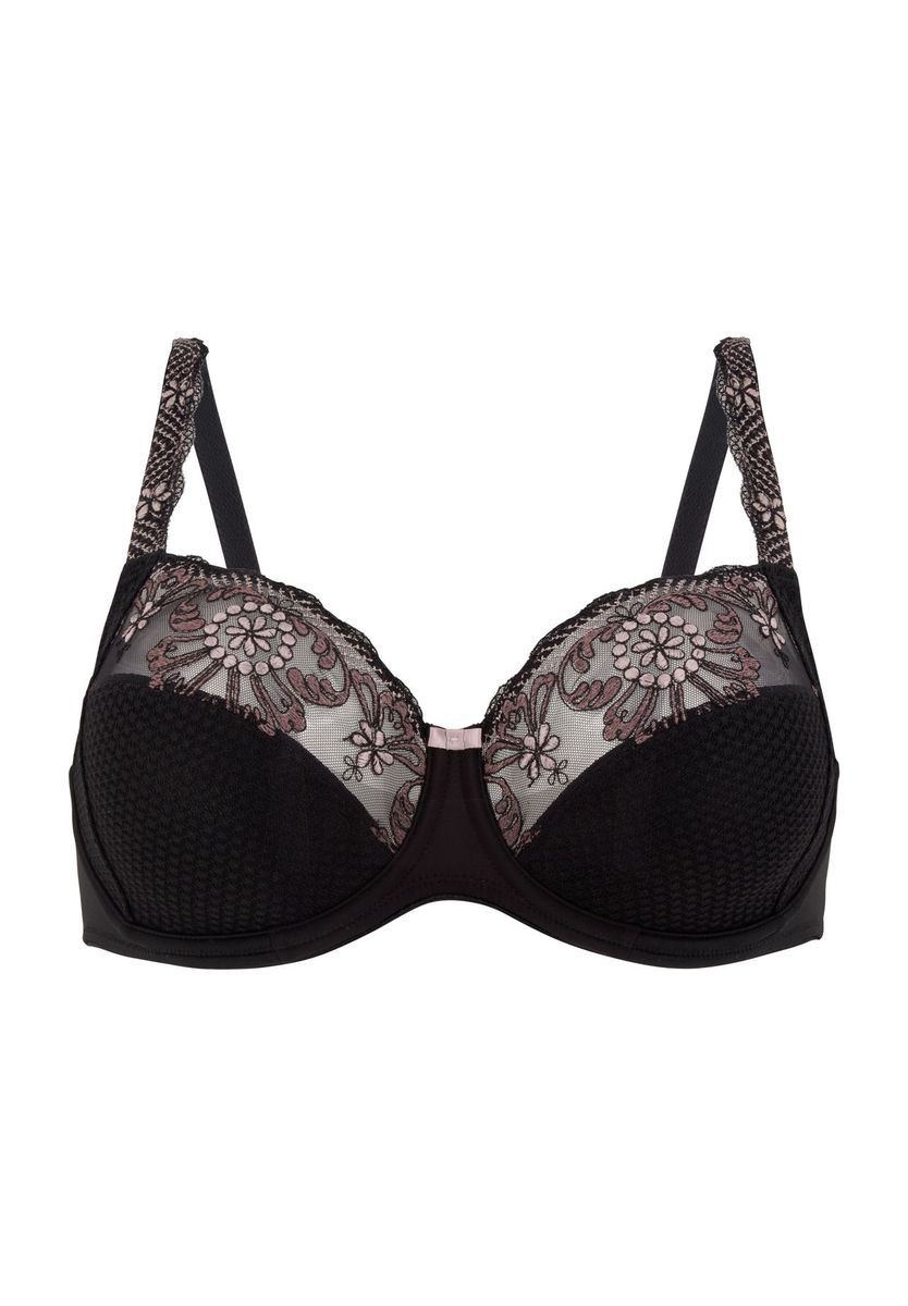 BH mit Bügel, Spitze und Blumenmuster
