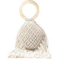 IZIA Handtasche Damen Wollweiß