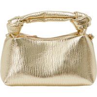 Metallic Gold Handtasche mit Knotengriff