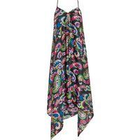 Asymmetrisches Maxikleid mit Paisley-Print