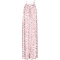 Plissee-Maxikleid mit Animal-Print