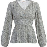 usha Bluse Damen Wollweiß Mehrfarbig