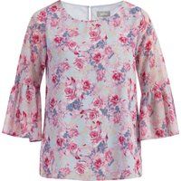 usha Bluse Damen Rosa Hellblau