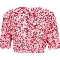 Mymo Bluse Frauen weiß rot
