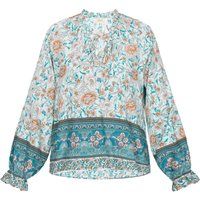 usha Bluse Frauen aqua mehrfarbig