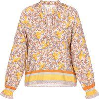usha Bluse Frauen gelb mehrfarbig