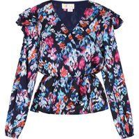 Langärmelige Bluse mit Blumendruck