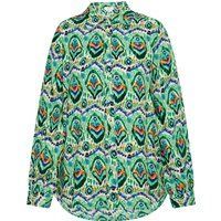 usha Bluse Damen Grün Mehrfarbig