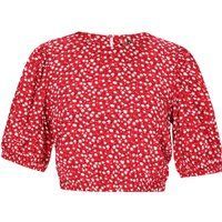 Mymo Bluse Frauen rot weiß