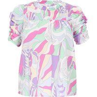 usha Bluse Frauen mehrfarbig lila