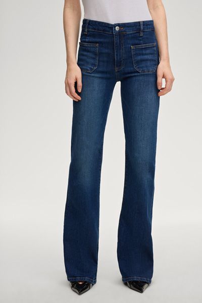 Joop! Bootcut Jeans Elea Hohe Taille in Mid Blue Washed