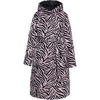 Faina Langer Steppmantel Damen Lila Zebra