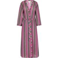 Kimono aus Chiffon mit Spitzenbesatz