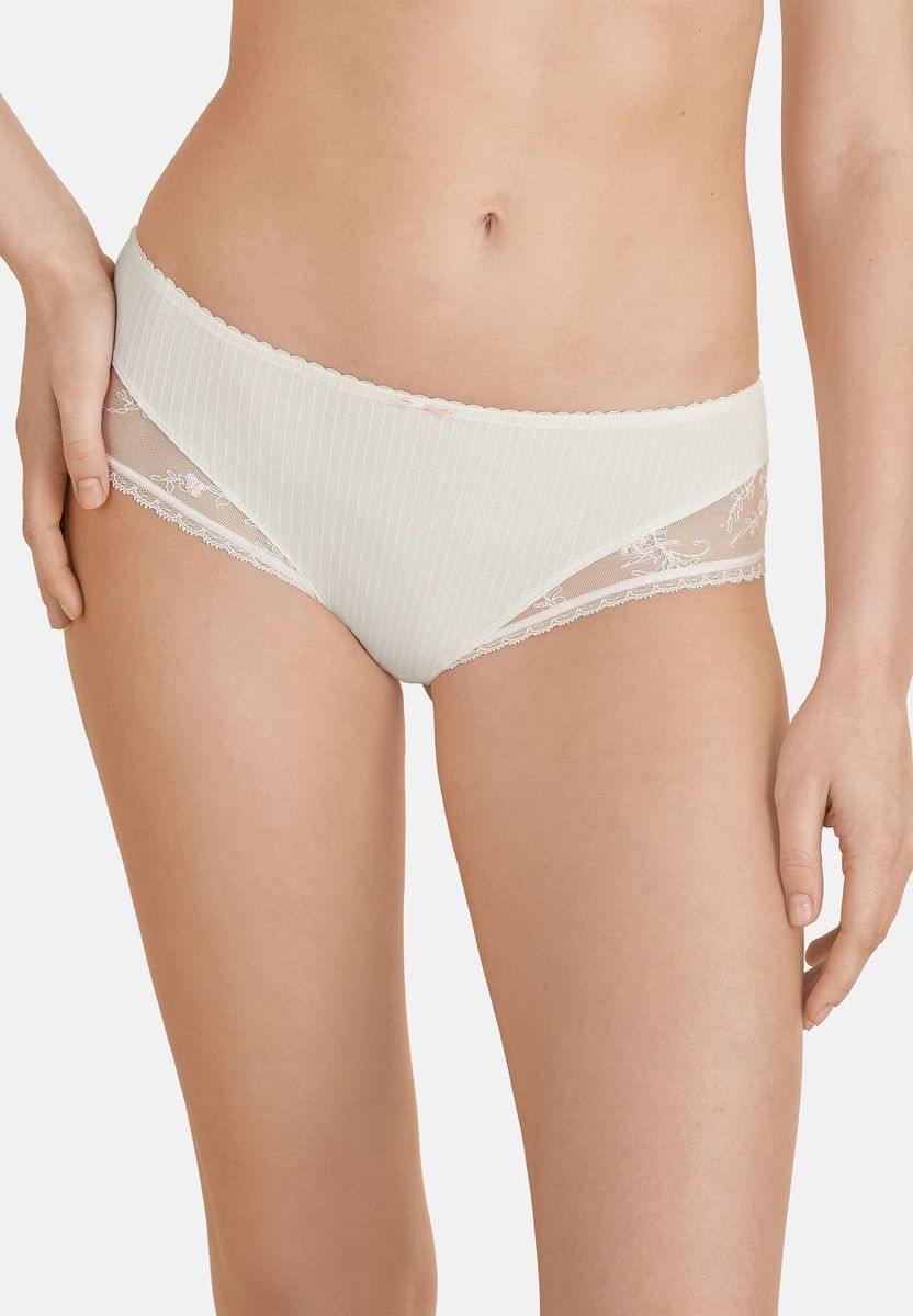 Elegante Slips mit Spitzenbesatz