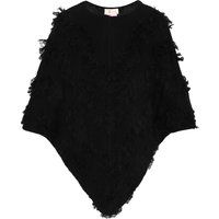 IZIA Poncho Frauen Schwarz
