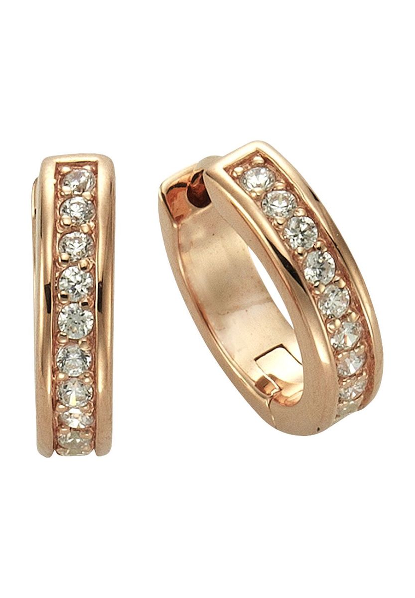 CELESTA® Damen Creolen, 925er Silber, roségold