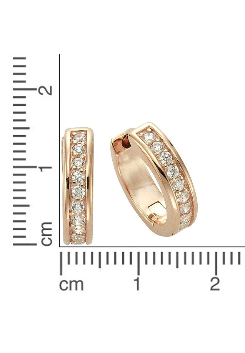 CELESTA® Damen Creolen, 925er Silber, roségold