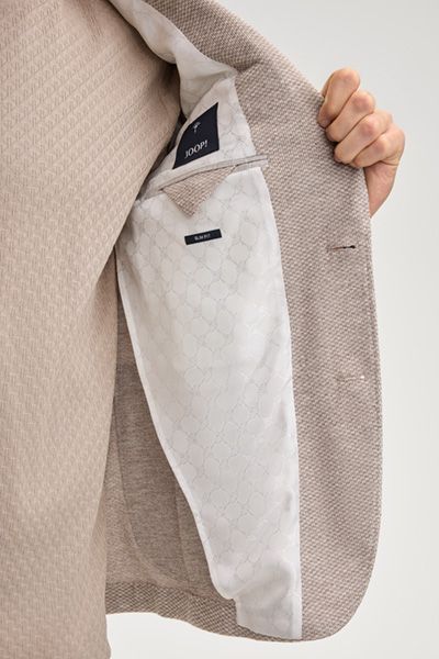 Jersey-Sakko Hoverest in Beige strukturiert