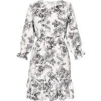 usha Kleid Frauen weiß-schwarz