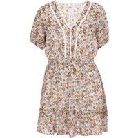 IZIA Kleid Frauen Kamel mehrfarbig