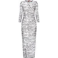 Mymo Kleid Frauen weiß-schwarz