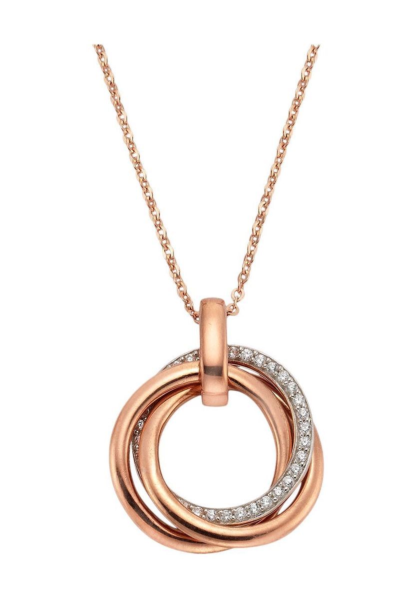 Halskette mit ineinandergreifenden Kreisen