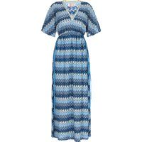 Geometrisches One-Shoulder-Maxikleid