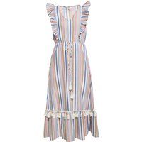 Geometrisches One-Shoulder-Maxikleid