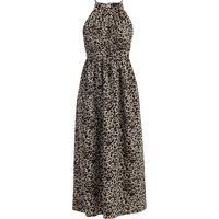 Faina Maxikleid mit Leoprint Damen Beige Löwe