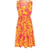 IZIA Kleid Frauen gelb mehrfarbig