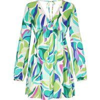 IZIA Kleid Frauen aqua mehrfarbig