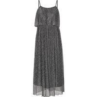 Schimmerndes Metallic-Midi-Kleid mit Überzug
