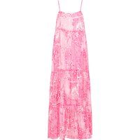 IZIA Maxikleid Damen rosa weiss