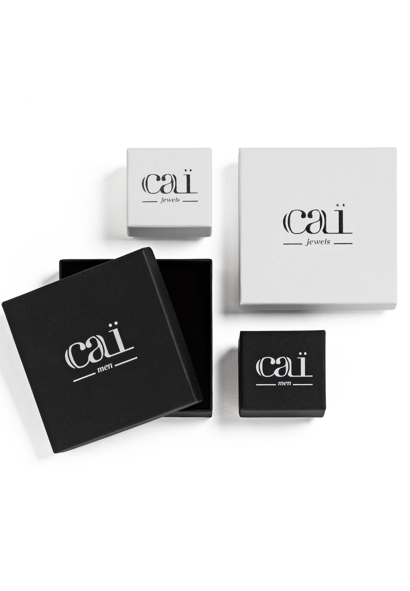 Ohrring aus oxidiertem Sterlingsilber mit römischen Ziffern